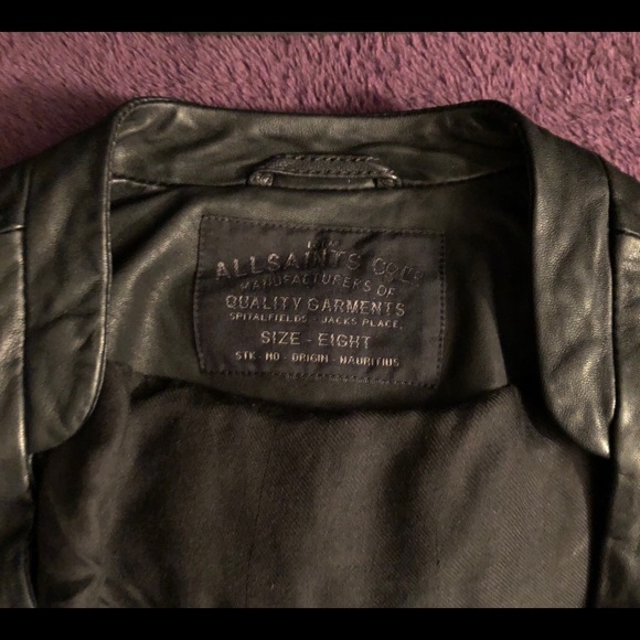 All Saints Leather Jacket - Picture 4 of 10